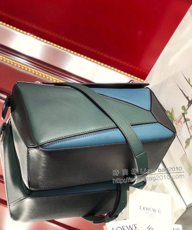 LOEWE經典爆款包包 羅意威小號Puzzle拼接手提斜挎包 10172  tcl1196